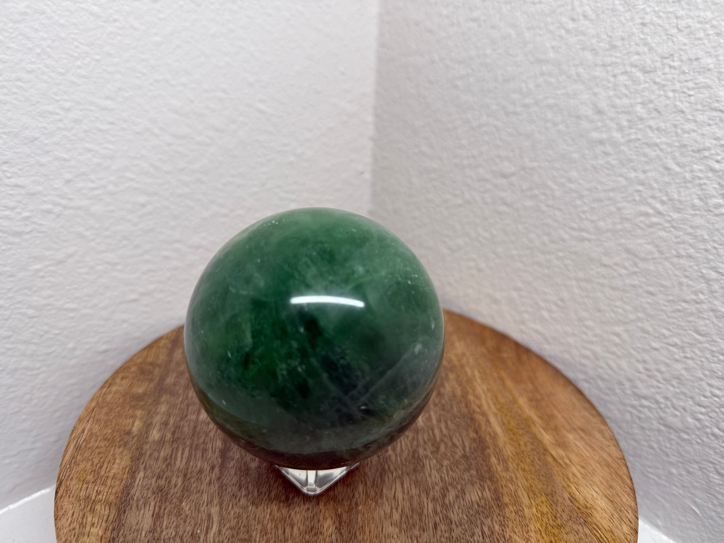 Large Dark-Green Fluorite Sphere (710g)