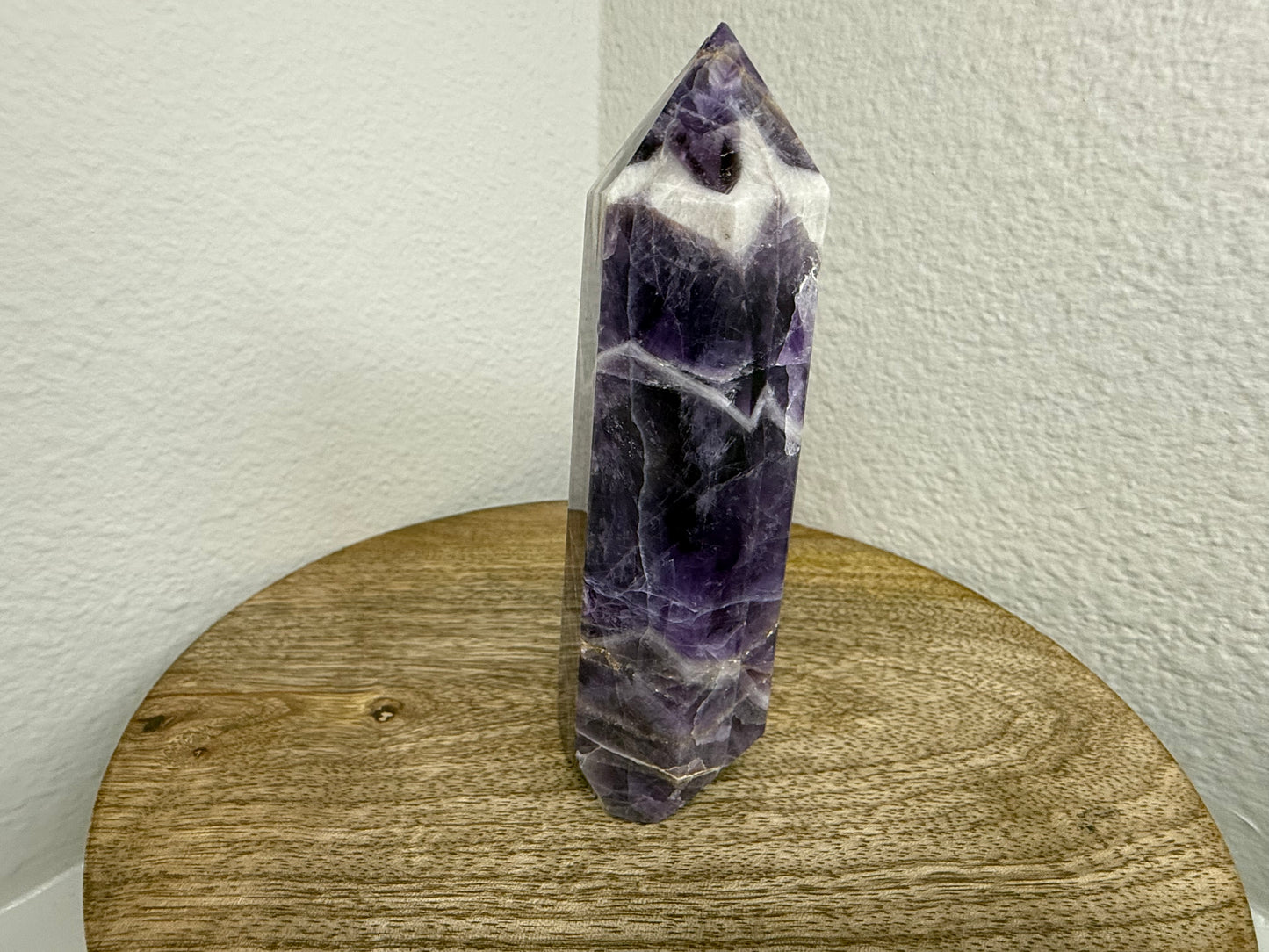 Chevron/Dream Amethyst Tower (280g)(Imperfect Base)