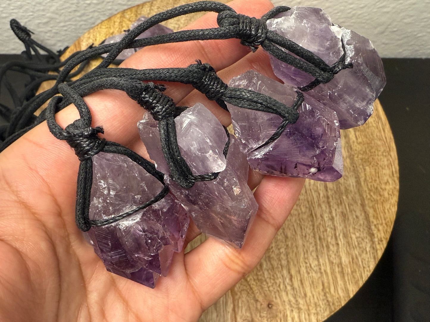 Raw Amethyst Necklace (Brazilian)
