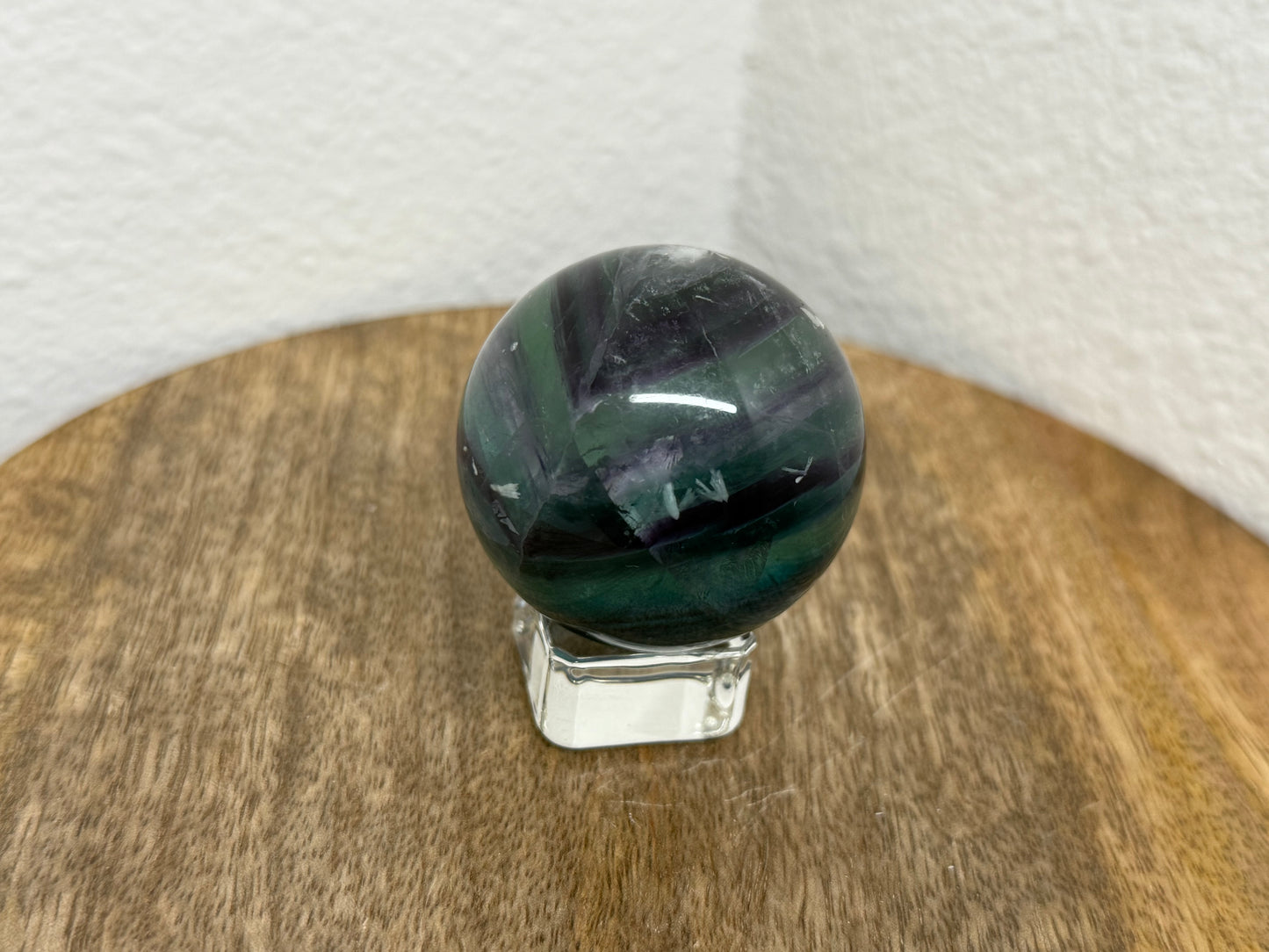 Purple-Green Fluorite Sphere (150g)