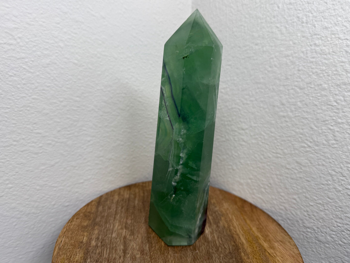 Large Green Fluorite Tower w/ Phantoms (720g)