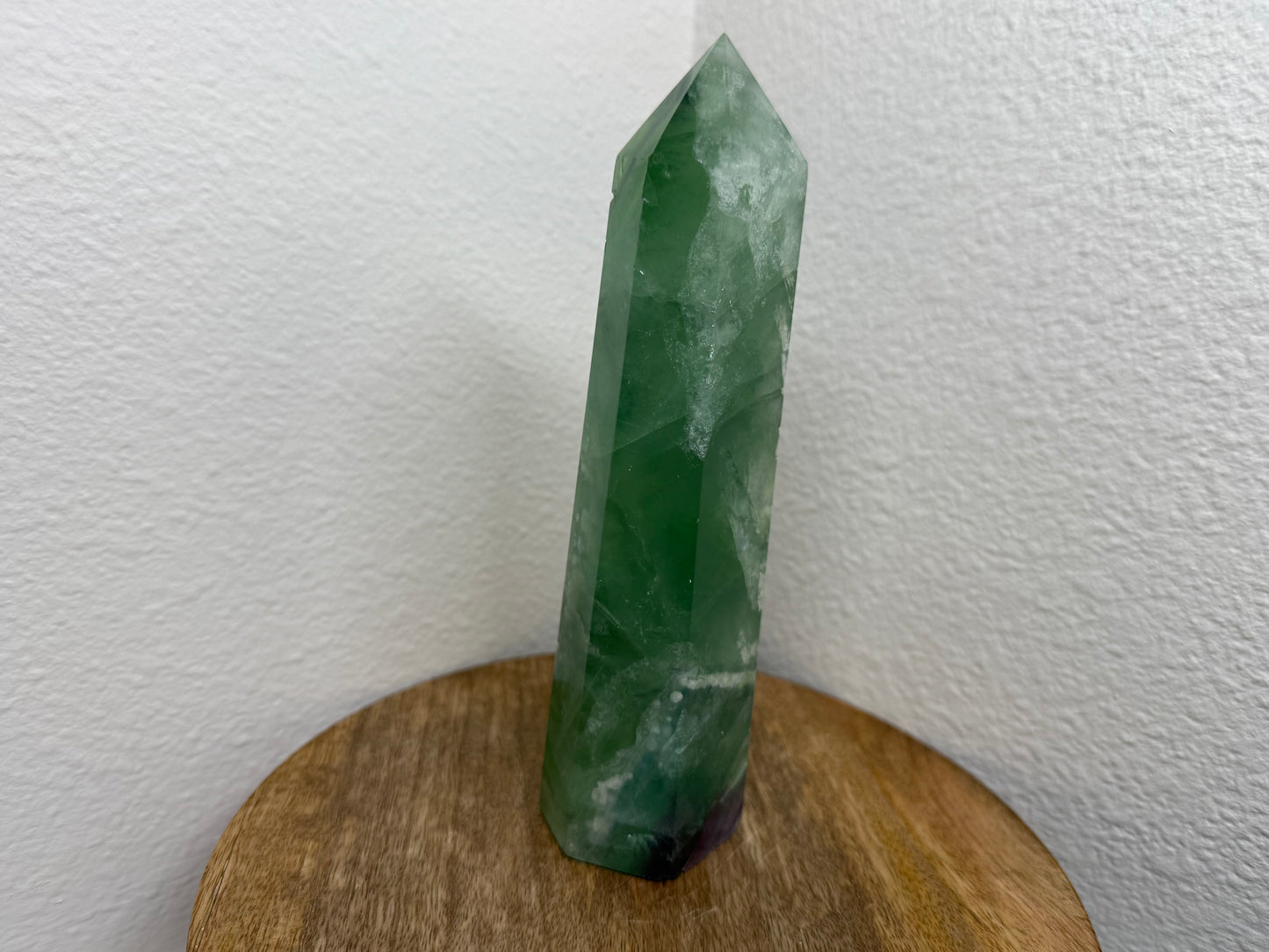 Large Green Fluorite Tower w/ Phantoms (720g)