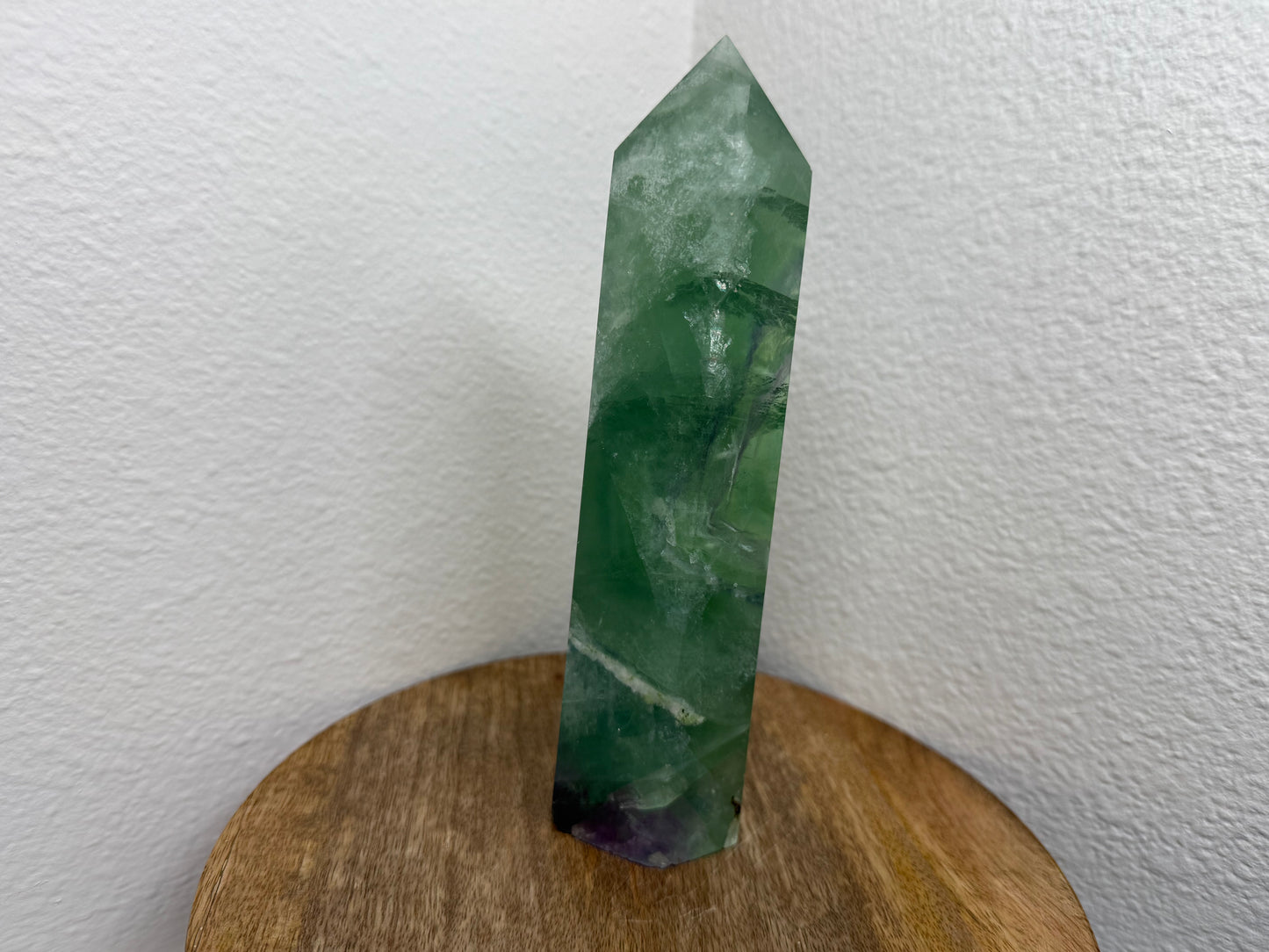 Large Green Fluorite Tower w/ Phantoms (720g)