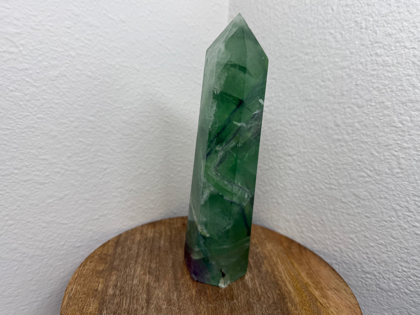 Large Green Fluorite Tower w/ Phantoms (720g)