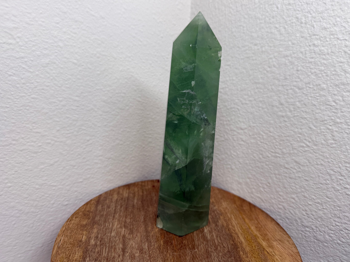 Large Green Fluorite Tower w/ Phantoms (720g)