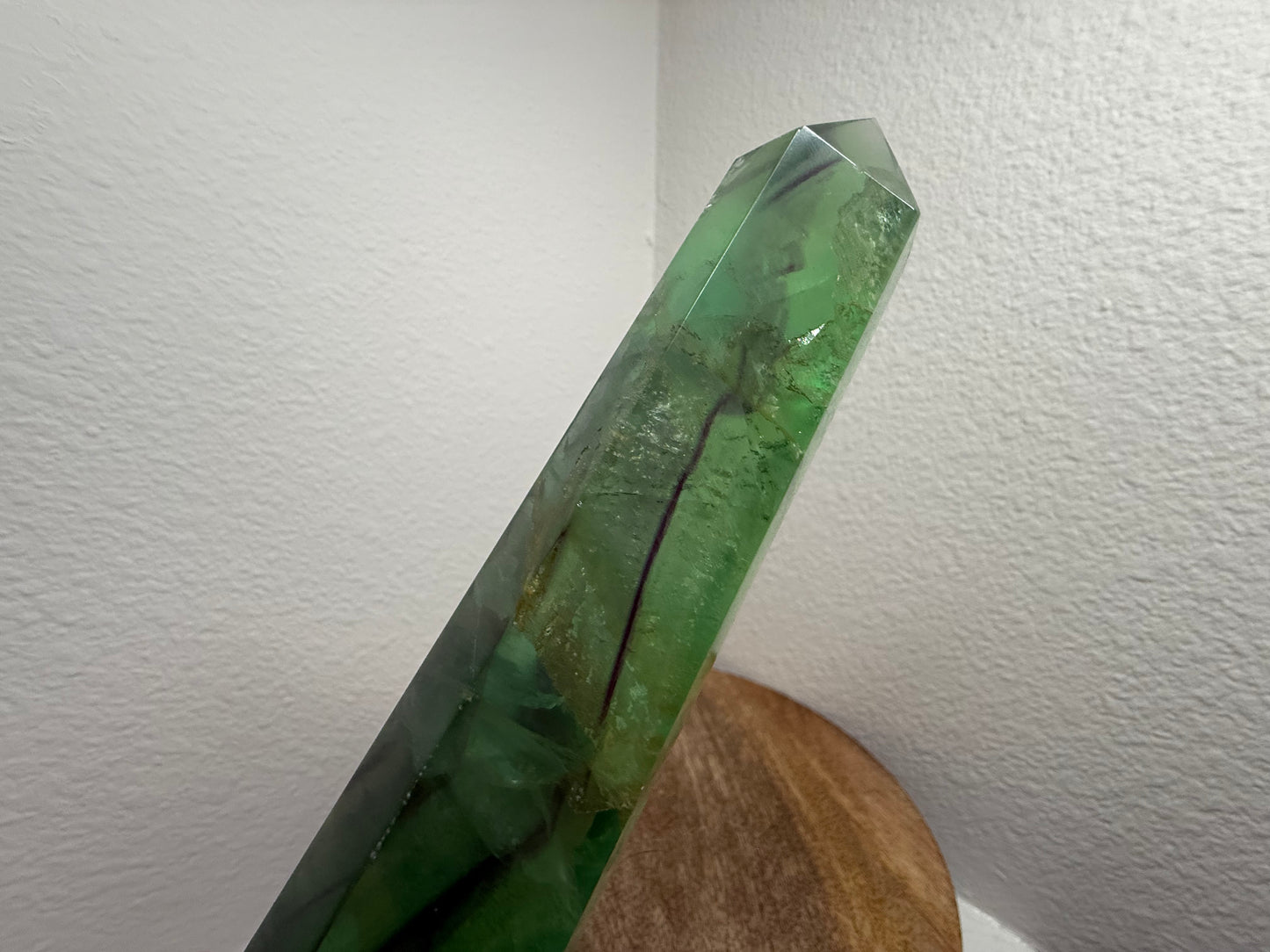 XL Purple-Phantom Green Fluorite Tower (740g)