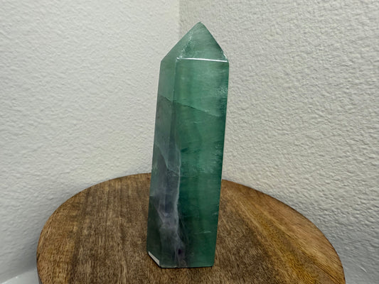 Green Fluorite Tower (390g) (Imperfect)
