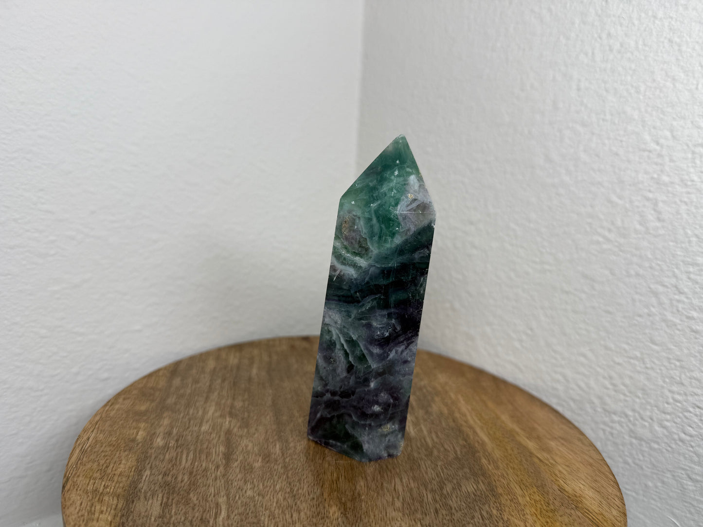 Purple-Green Fluorite Tower (320g) (Imperfect)