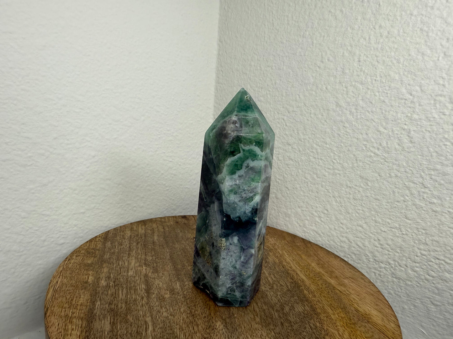 Purple-Green Fluorite Tower (320g) (Imperfect)