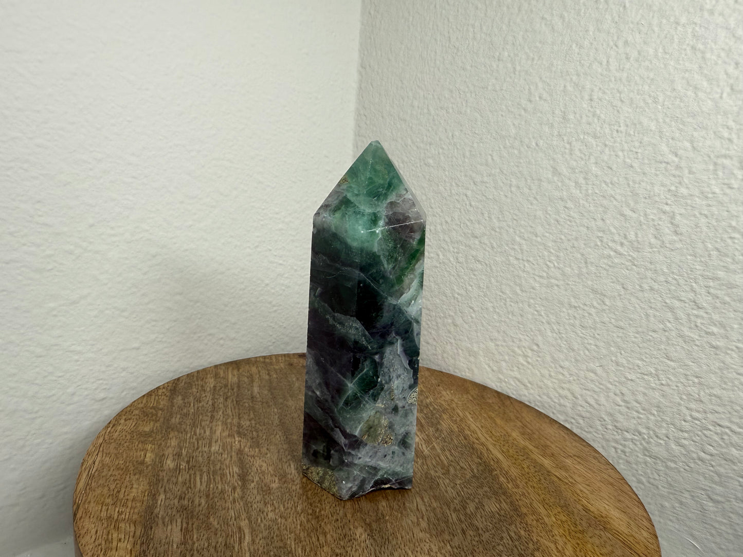 Purple-Green Fluorite Tower (320g) (Imperfect)