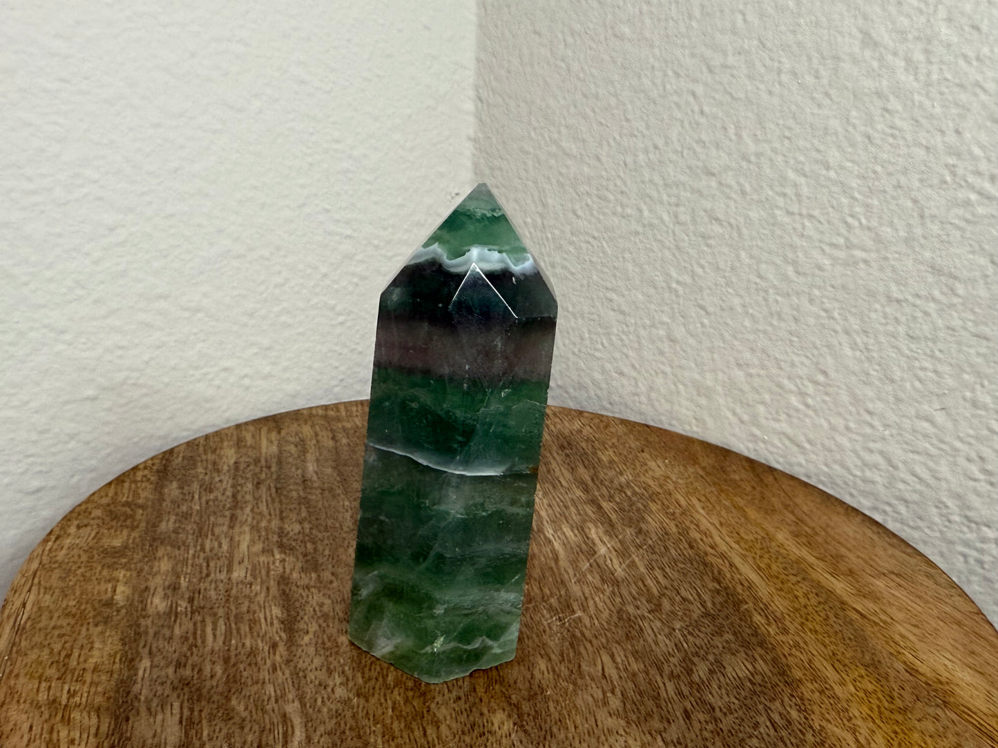 Purple-Green Fluorite Tower (180g) (Imperfect)