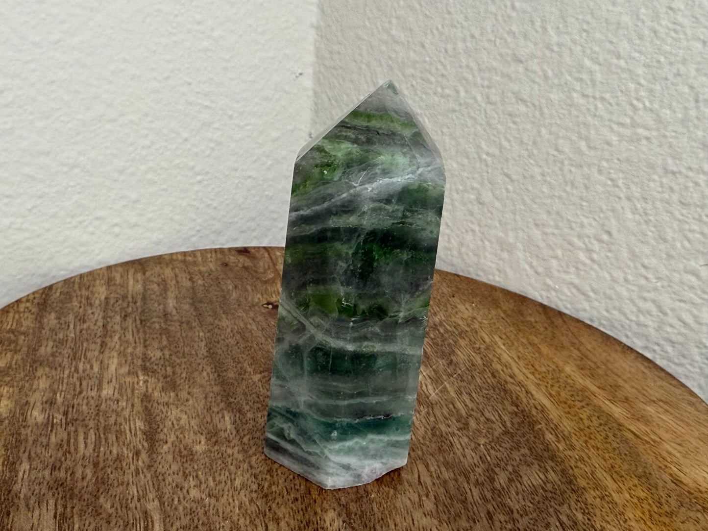 Purple-Green Fluorite Tower (160g) (Imperfect)