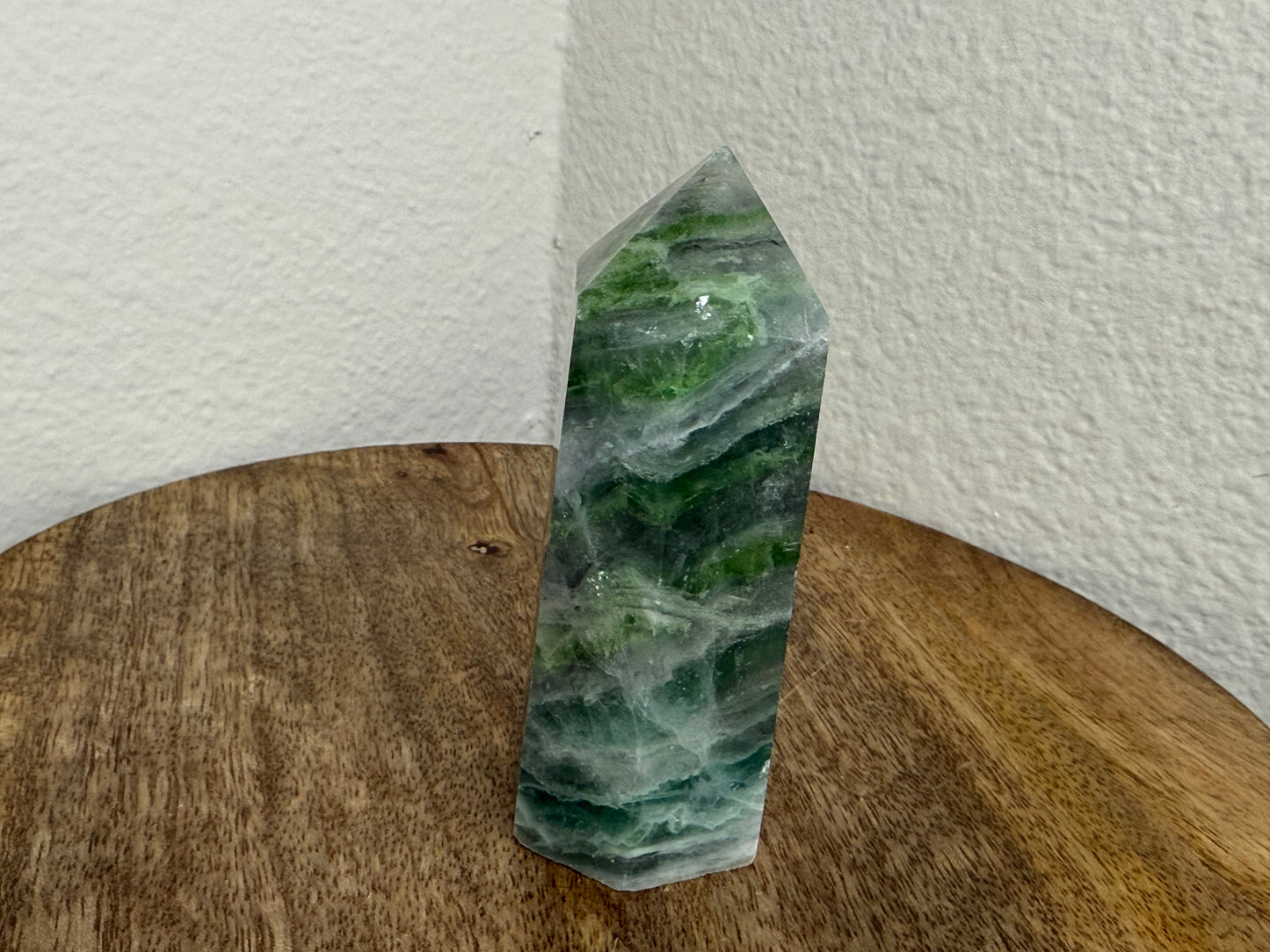 Purple-Green Fluorite Tower (160g) (Imperfect)
