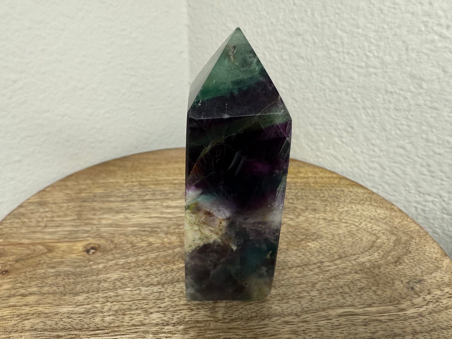 Purple Green Fluorite Tower (210g) (Imperfect)