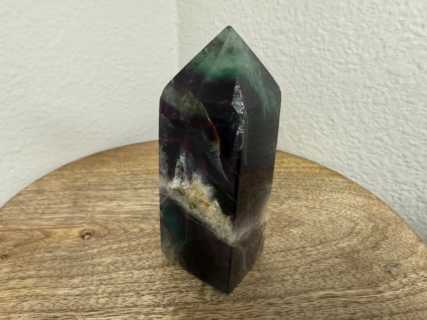 Purple Green Fluorite Tower (210g) (Imperfect)