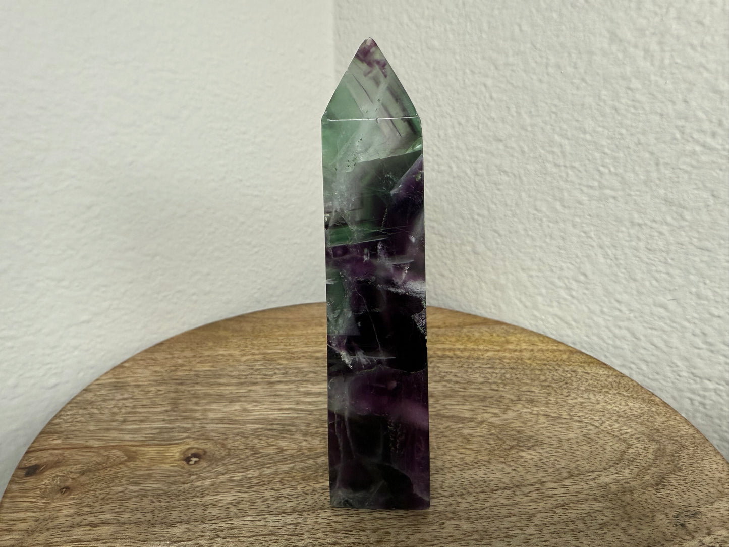 Purple-Green Fluorite Tower (150g) (Imperfect)