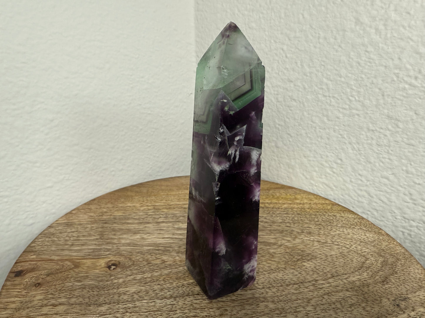 Purple-Green Fluorite Tower (150g) (Imperfect)