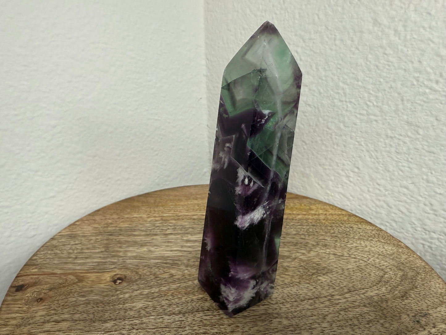 Purple-Green Fluorite Tower (150g) (Imperfect)
