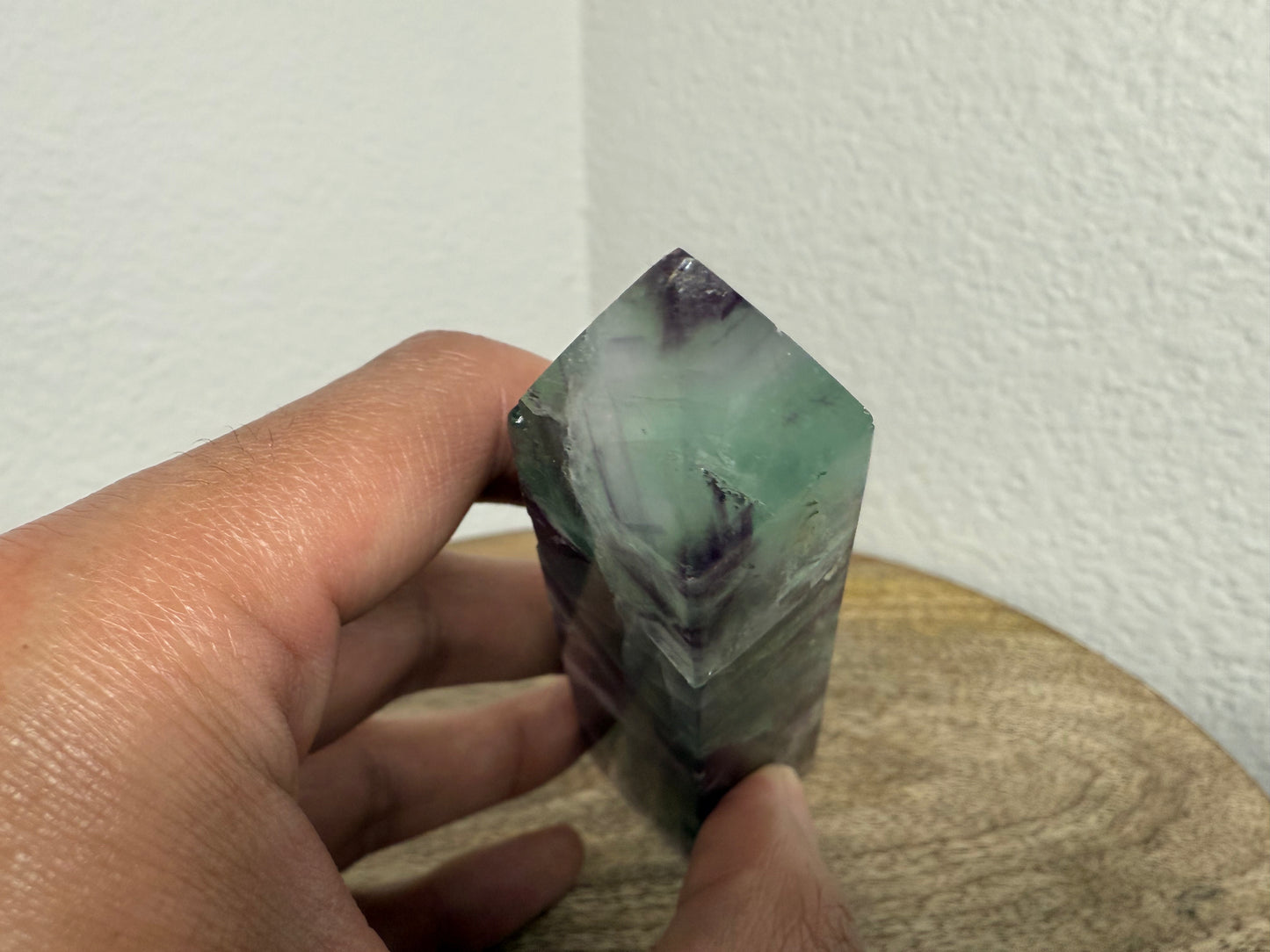 Purple-Green Fluorite Tower (150g) (Imperfect)