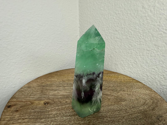 Purple-Green Fluorite Tower (120g)