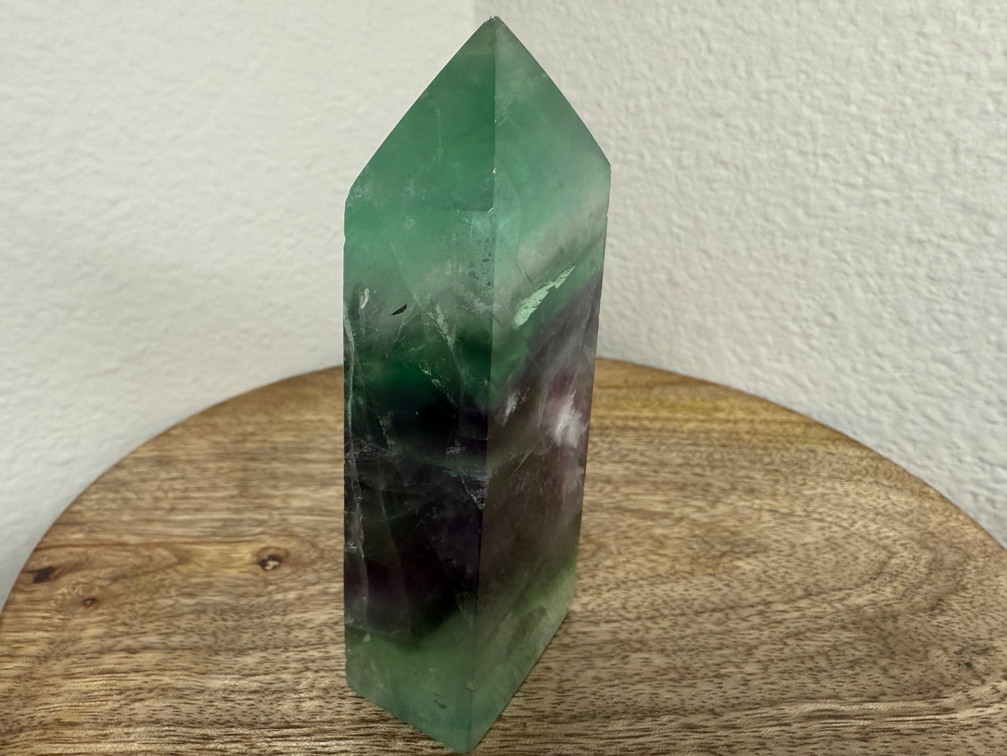 Purple-Green Fluorite Wide Tower (230g)