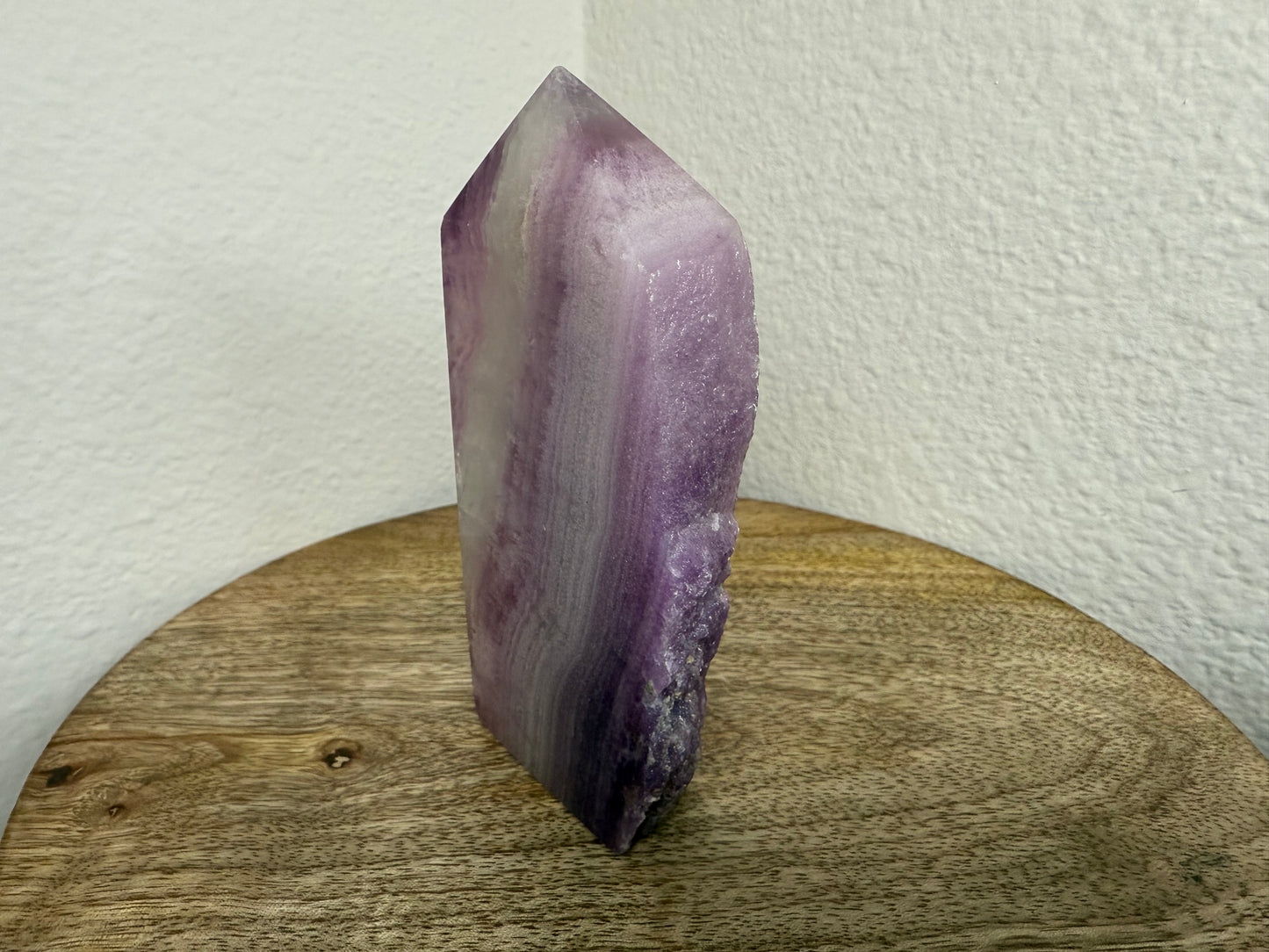 Purple Fluorite Half-Raw Tower (260g)