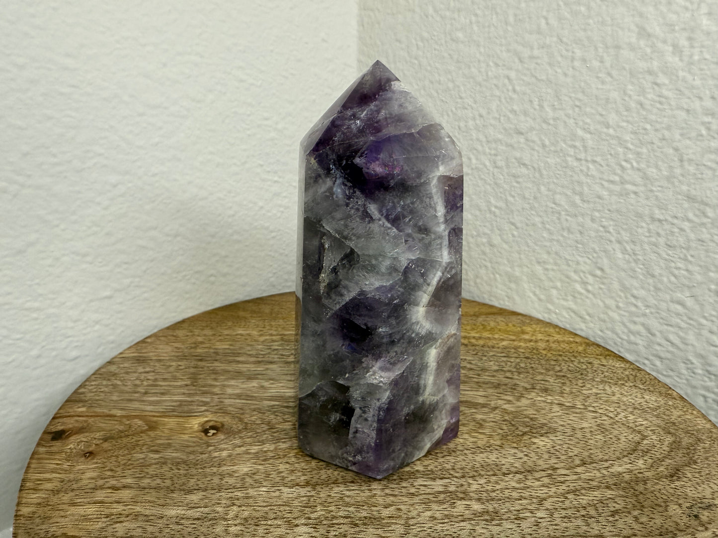 Chevron/Dream Amethyst Tower (370g) (Imperfect)