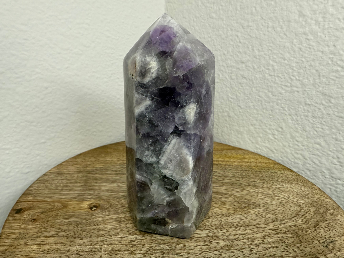Chevron/Dream Amethyst Tower (420g)