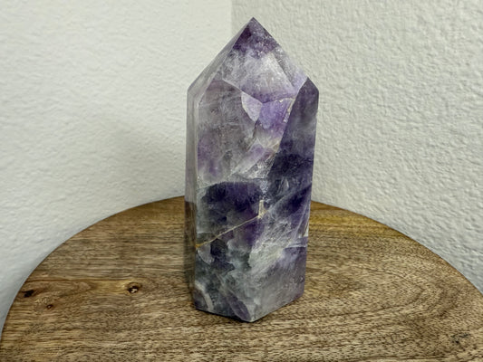 Chevron/Dream Amethyst Tower (470g)