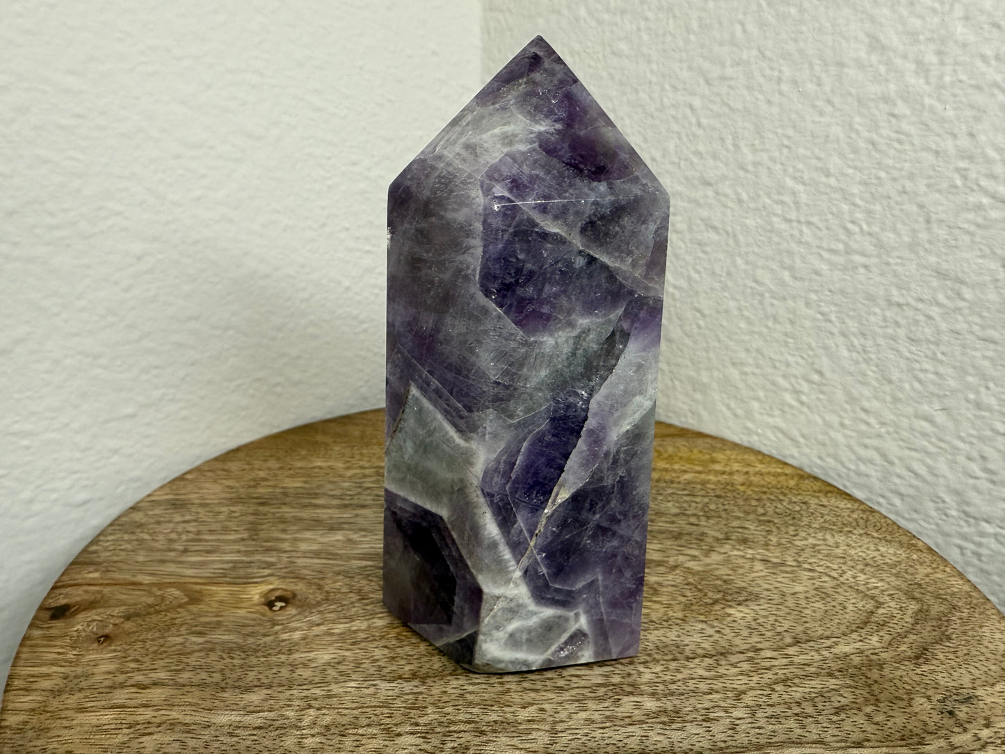 Chevron/Dream Amethyst Tower (470g)