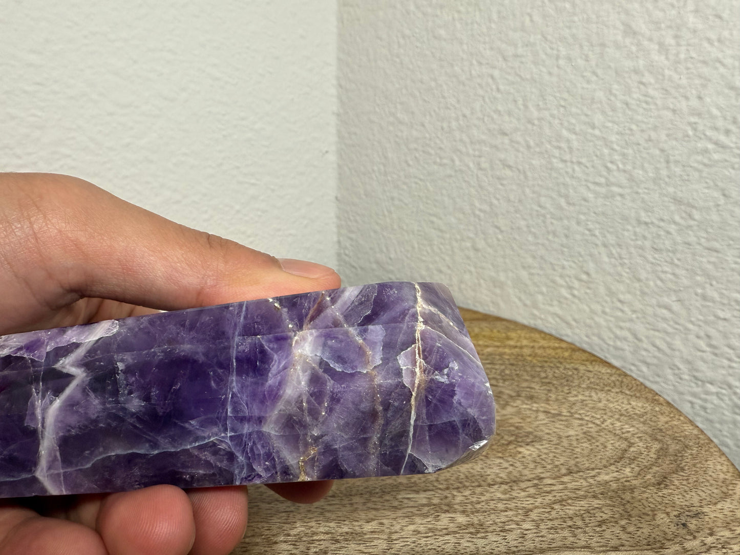 Chevron/Dream Amethyst Tower (280g)(Imperfect Base)