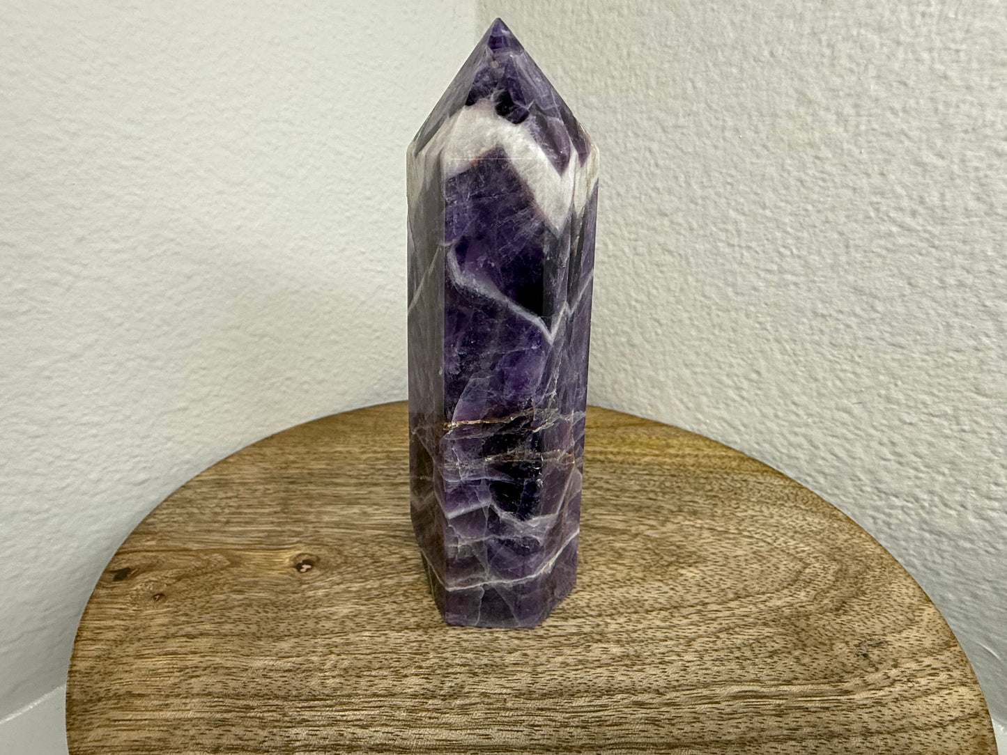 Chevron/Dream Amethyst Tower (280g)(Imperfect Base)