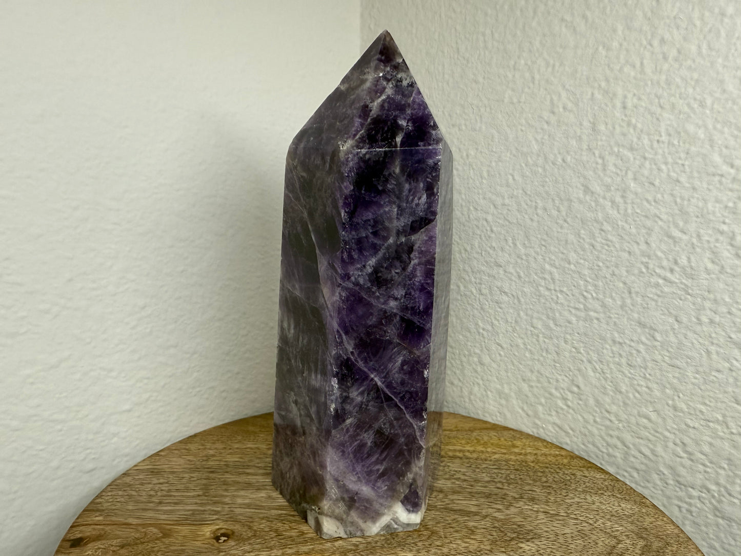 Large Chevron/Dream Amethyst Tower (960g) (Imperfect Rough Edge)