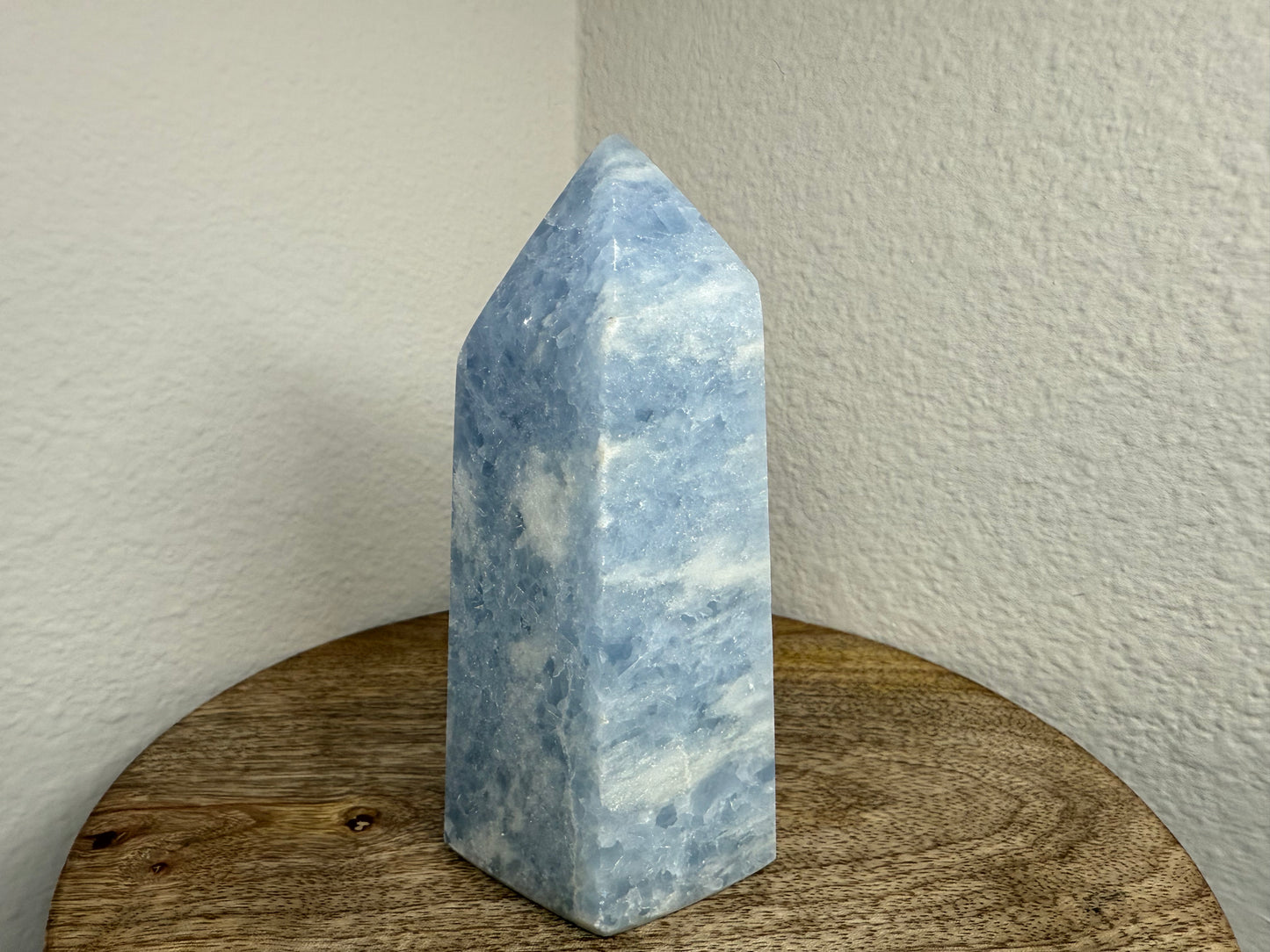 Blue Calcite Tower (650g)(5in)