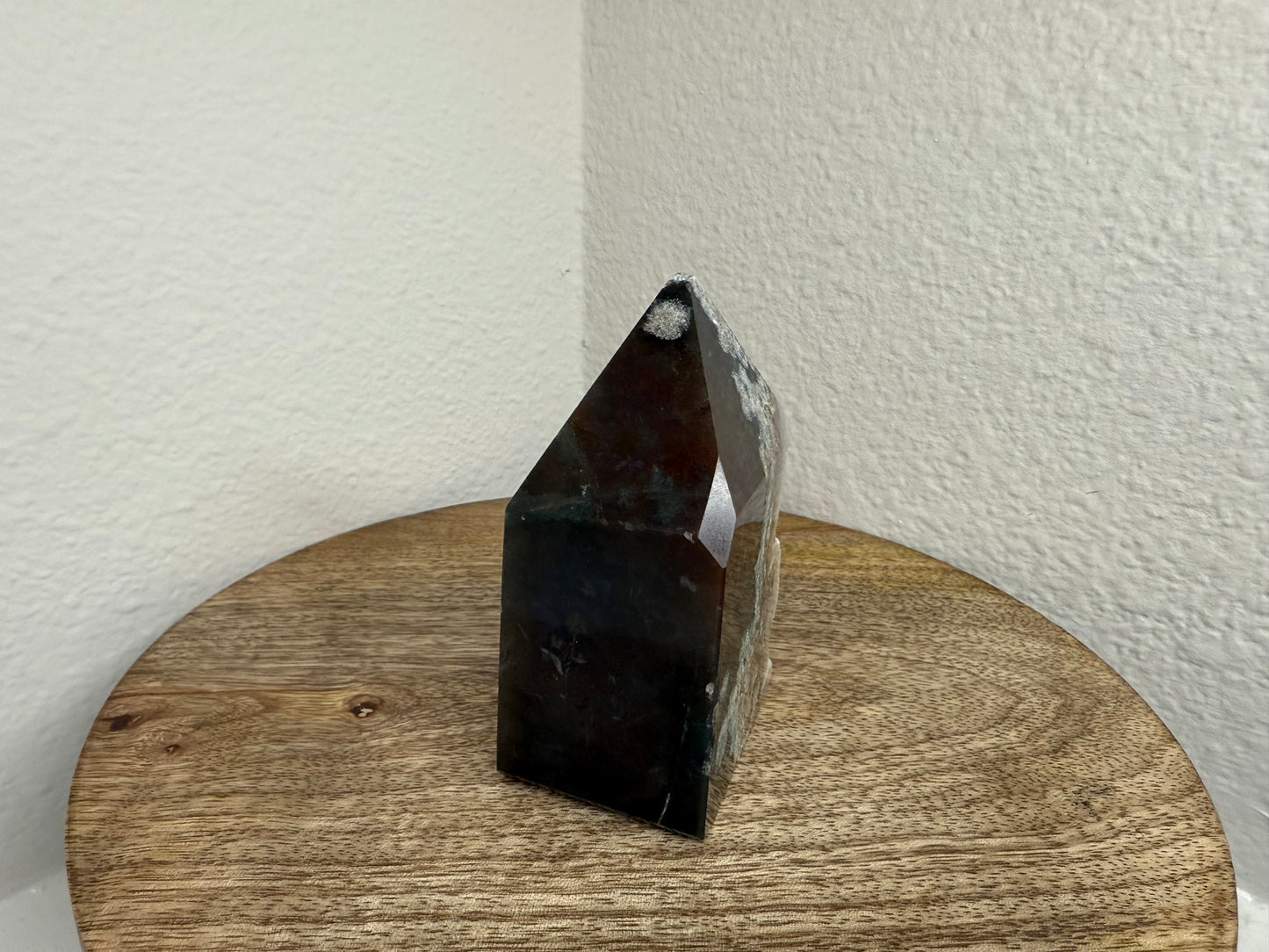 Druzy Agate Half-Raw Tower (280g) (Imperfect Tip/Edges)