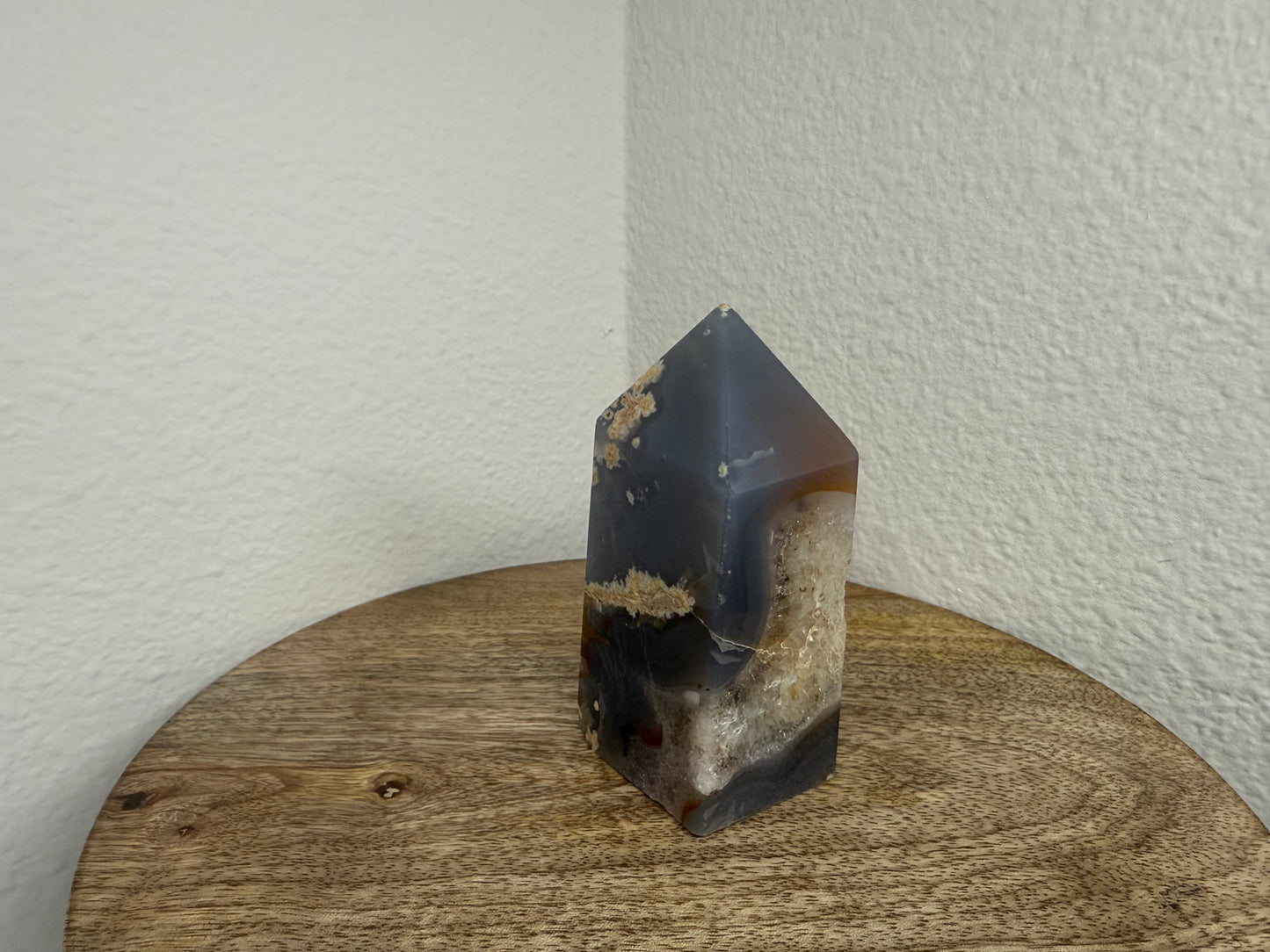 Druzy Quartz Agate Tower (190g)
