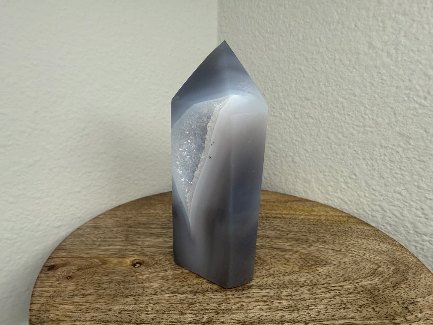 Druzy Quartz Agate Tower (310g)