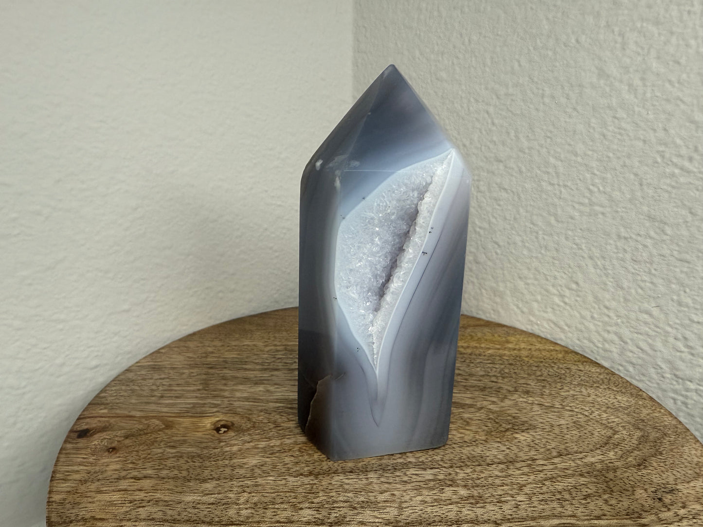 Druzy Quartz Agate Tower (310g)