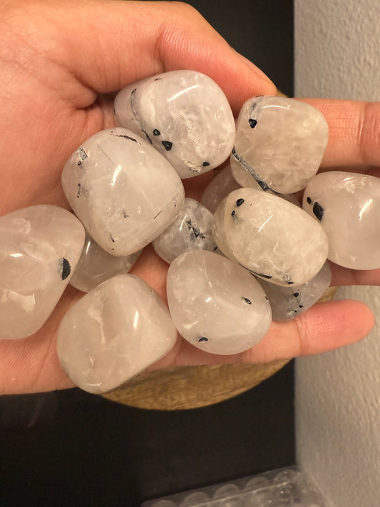 Tumbled Tourmaline Quartz Stone