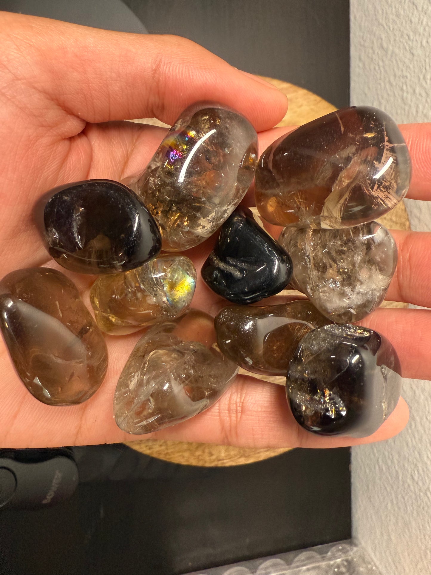 Tumbled Smoky Quartz Stone (BRAZIL)