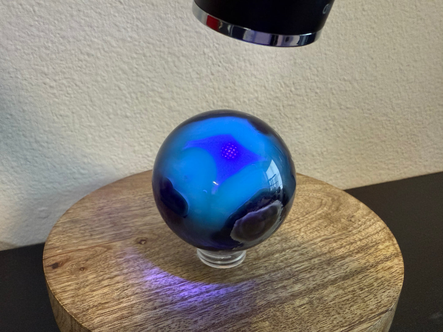 Volcano Agate Sphere (400g)*UV REACTIVE*