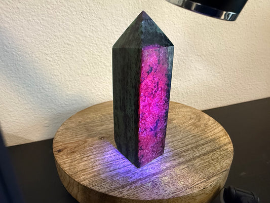 Ruby Zoisite Tower (420g) *UV REACTIVE*