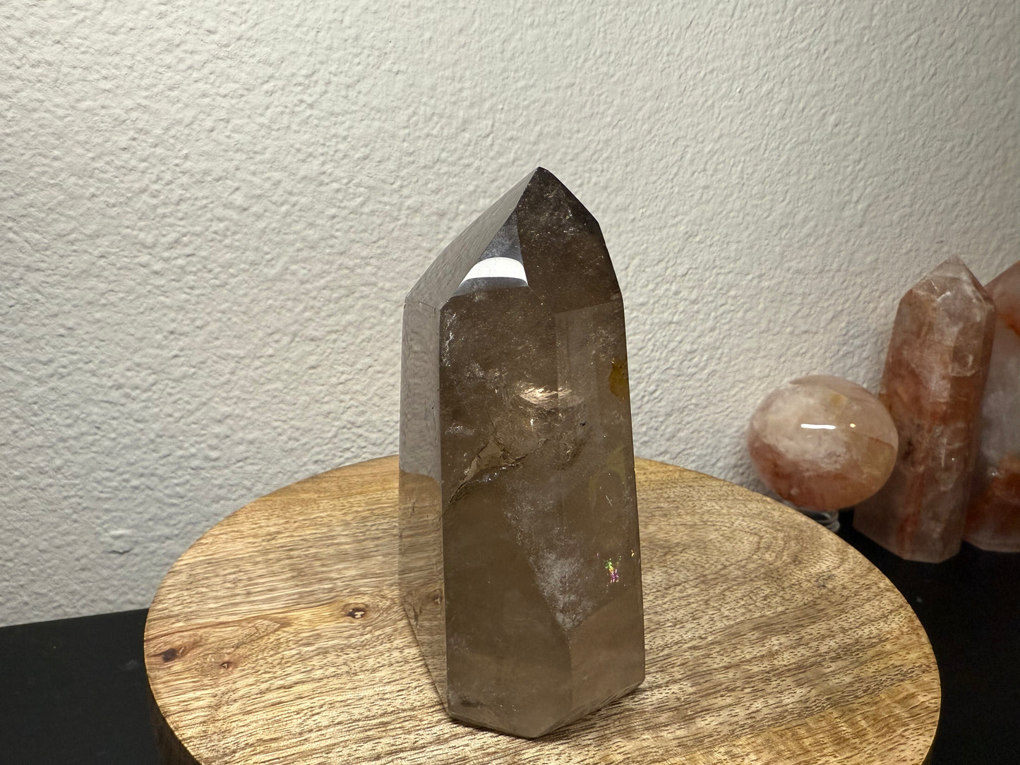 Rainbow Smoky Quartz Tower (560g)