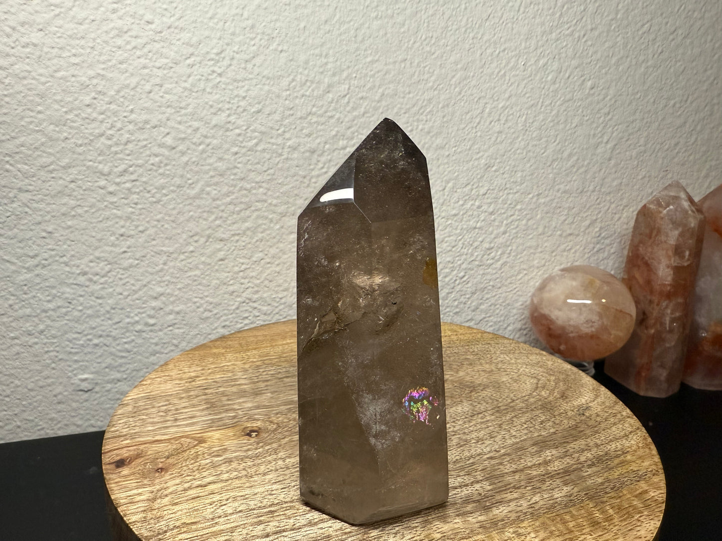 Rainbow Smoky Quartz Tower (560g)