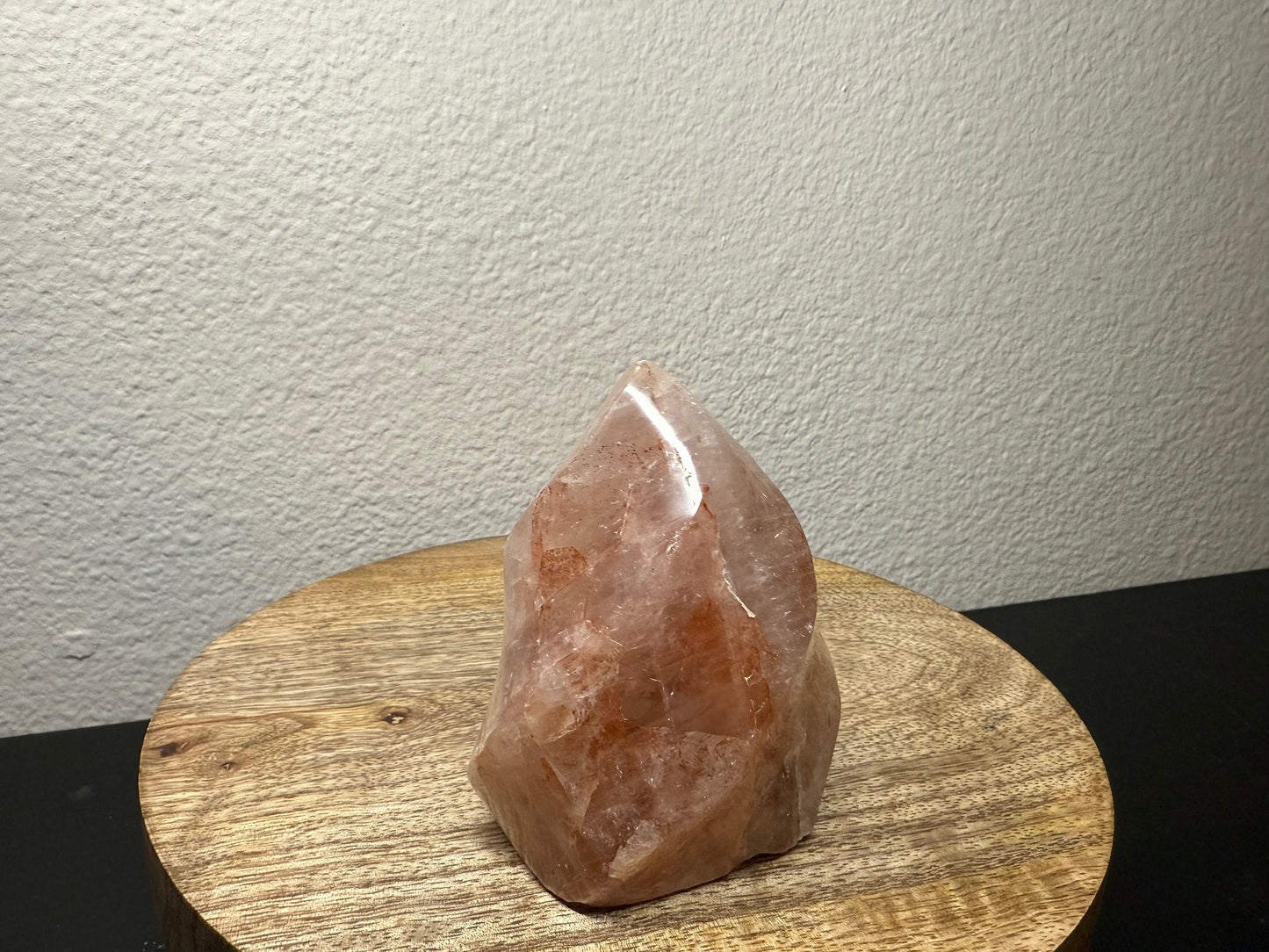 Red Hematoid "Fire" Quartz Flame (Imperfect Edges)(350g)