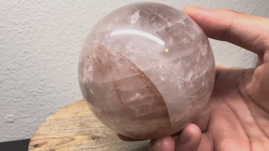 Large Red Hematoid "Fire" Quartz Sphere  (950g)